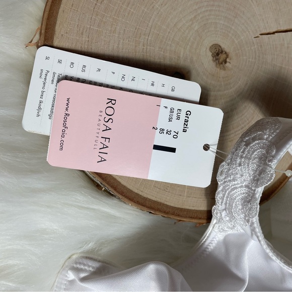 Rosa Faia Grazie White Underwired Full Cup Bra - Picture 6 of 6